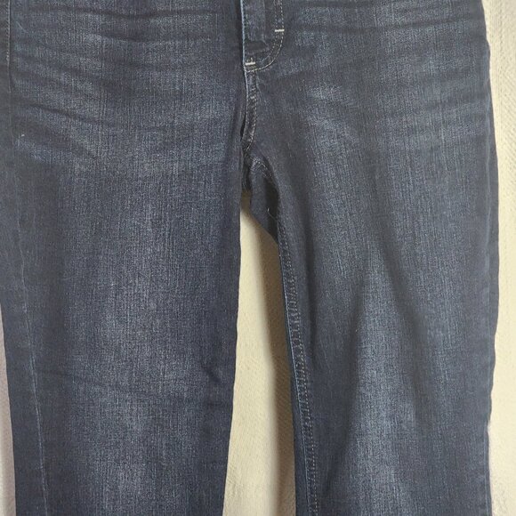 Lee Riders Darkest Wash Midrise Straight Leg Cotton Poly Span Jeans Size 8P - Picture 4 of 16